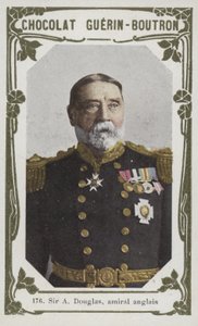 サー・ダグラス、イギリス海軍大将（カラー写真） 作： French School