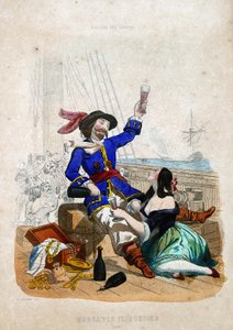 Sir Henry Morgan (1635-1688) (Morgan the flibustier): ウェールズ出身 P. Christian著「History of Pirates and Privateers of the Ocean and the Mediterranean」より