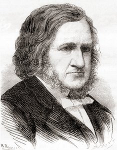 ジェームズ・ヤング・シンプソン卿、1870年頃に出版された「Les Merveilles de la Science」より（リトグラフ版 作： French School