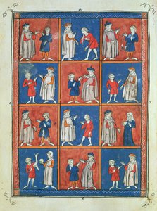 スローン 1977年 fol.51v ロジェ・ド・サレルヌ作「チルルギア」より 十二の病気 作： French School
