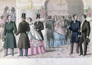 ソワリーモンディーン、1858年（カラー彫刻） 作： French School