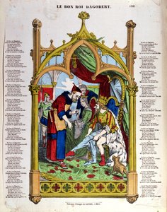 19世紀半ばのLe Bon Roi Dagobertの歌詞 作： French School