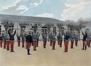 サン・キュール（Saint Cyr）の特殊軍事学校、内勤：訓練開始。 作： French School