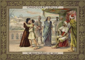 聖パウリヌス、ノーラの司教 作： French School