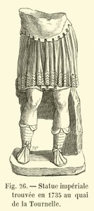 1735年にケデラトゥールネルで発見された皇帝の像 作： French School