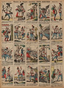 オーストリア人兵士フリッツ・クロイツァー軍曹の物語（彩色済み彫刻 作： French School