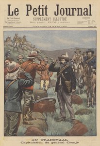 Paardebergの戦いの後、Cronje将軍のイギリスへの降伏（カラーリトグラフ 作： French School