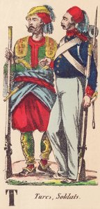 T：トルコ人、兵士 作： French School
