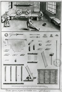 Tanners、Denis Diderot（1713-84）によるArts＆Craftsの説明から、c.1770を発行（b＆w写真） 作： French School