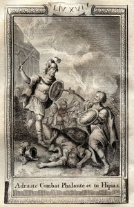 Telemaque surmonte Hippias - Francois de Salignac de La Mothe-Fenelon dit Fenelonの "Les Aventures de Telemaque, fils d