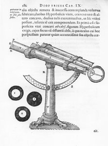 望遠鏡（ルネ・デカルト『哲学の諸原理』の挿絵 作： French School