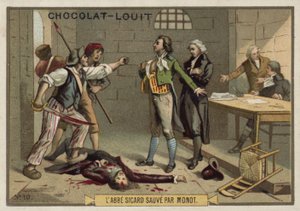 アッベシカールは、1792年9月、フランス革命のMonotによって救われました。 作： French School