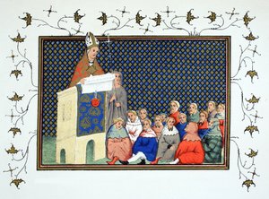 19世紀に再版されたカンタベリー大司教、リチャード2世に対するイギリス貴族の説教 作： French School