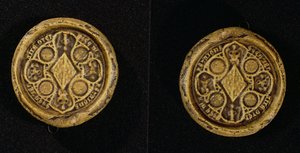 ジャンヌドゥペンティエヴル（1319-84）ブルターニュ公爵夫人とゴエロ伯爵夫人の紋章、1369年