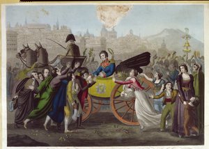 1820年6月24日にマドリードにフアンファクンドキロガ将軍（1790〜1835年）が到着 作： French School