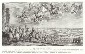 フォンテノイの戦い、オーストリア継承戦争、1745 作： French School