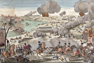 ワグラムの戦い、1809年7月6日 作： French School