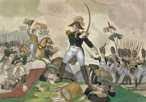 ウォータールーの戦い、1815年6月18日 作： French School