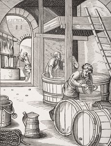 ブリューワーは、ポールラクロワ（1806-84）の「ルモヤンエイジエラルネッサンス」から1847年に出版された1847年にヨストアンマン（1539-91）によって描かれた彫刻のイラスト 作： French School