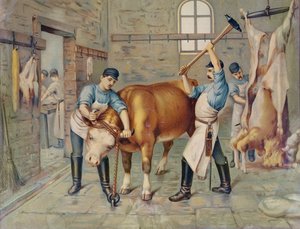 肉屋、19世紀 作： French School