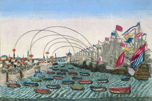 1762年のイギリス人によるハバナの捕獲（110458も参照） 作： French School