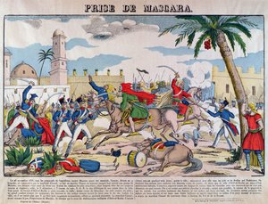 1835年にベルトランクラウゼルが指揮したフランス人によるマスカラの捕獲 作： French School