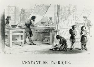 工場の子供c。 1842