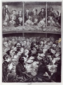 動作中のクラーク、1830〜40年頃 作： French School