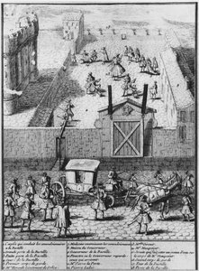 1730年頃、バスタージュの刑務所に連行されたサンメダールのけいれん