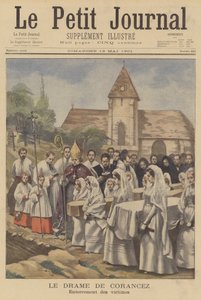 Corancez殺害;犠牲者の埋葬 作： French School