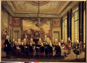 少数派のルイ15世のための摂政評議会（1710年-74年 作： French School