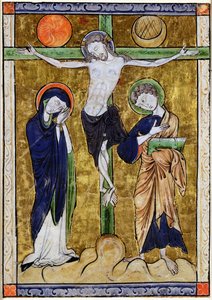 十字架、詩篇、c.1215から 作： French School