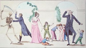 ワクチンの危険性」1800年頃～04年頃（彩色済み彫刻） 作： French School