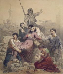 モンセニョールアフレの死（1793-1848）1848年6月25日 作： French School