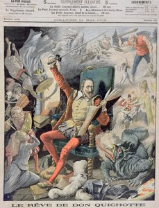 ドン・キホーテの夢、1905年5月21日、ルプチジャーナルの表紙イラスト 作： French School