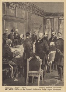エミールゾラの名誉毀損事件-軍団勲章評議会 作： French School