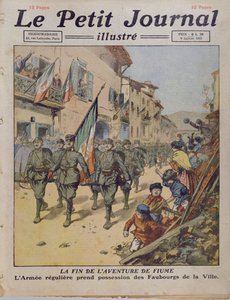 1921年1月9日、ルプティジャーナルより、フィウメアドベンチャーの終わり 作： French School