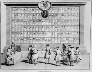 イギリスのフリーメーソンのロッジ、c.1730
