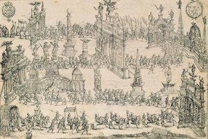 アンリ4世（1553-1610）のリヨンへの入り口、1595年9月4日 作： French School