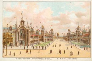 1900年パリ万国博覧会「エスプラネード」（クロモリト 作： French School