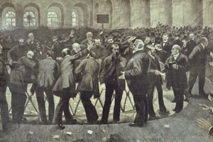 パリブルスの有名なコルベイユ、1885年 作： French School