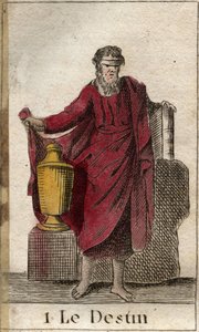 人間の運命を支配する「幸運」や「運命」。1803年、ピエール・ブランシャールの「青年の神話」より。