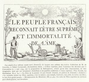 フランス人は至高の存在と魂の不死を認めます 作： French School