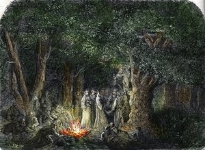 ガリア人とその司祭またはドルイド (彫刻) 1864 作： French School
