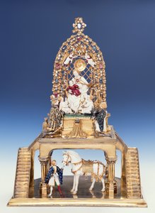 ブルゴーニュの金細工師によるアルトエッティングの黄金の馬、1405年頃 作： French School