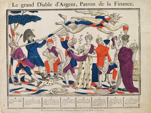 お金の大魔王」（カラーの彫刻 作： French School