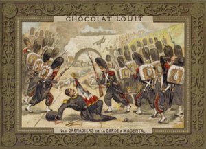 1859年のマゼンタの戦いにおける衛兵の手榴弾