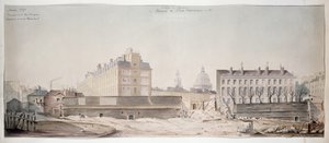 モンジュ通りの穴、ナバラ大学、パリ工科学校、1870年 作： French School