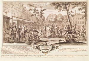 1720年のホテル・ド・ソワソン 作： French School