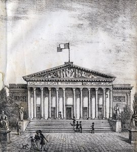 デピュタスの家 - "Alphabet Picturesque des Monumens de Paris" c.1840 (e.g. engraving) 作： French School